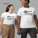 تیشرت کاپلی با طرح King-Queen