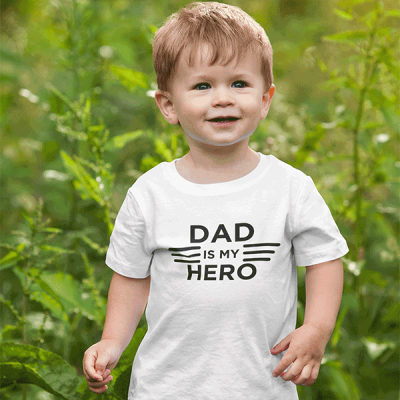 تیشرت بچگانه با طرح DAD is my HERO